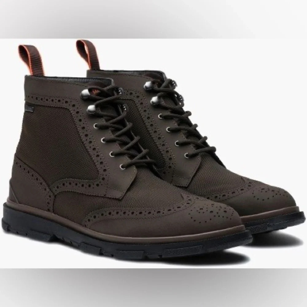 NWOT Swims Barry Brogue High Boots Brown men’s Size US 9 rain boots